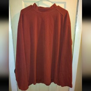 Columbia Mens Orange Turtleneck  Long Sleeve Base Layer Size XL